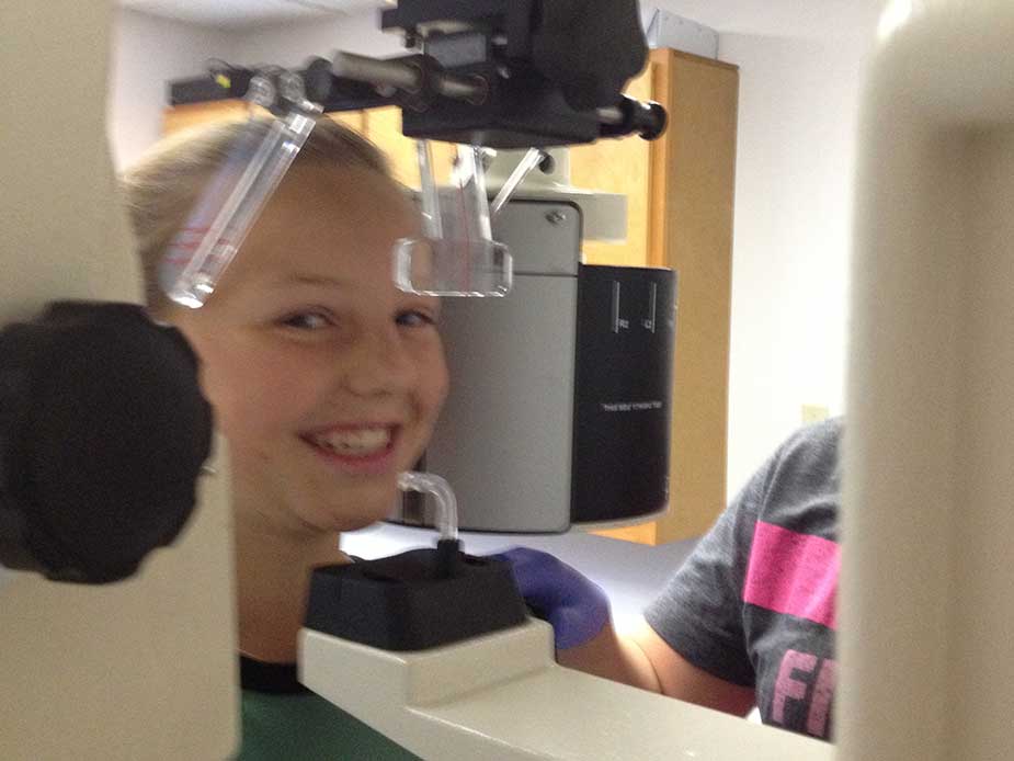 Youth having panaromic xray